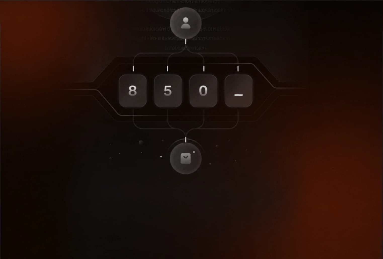 An abstract visualization of a cryptocurrency exchange rate
